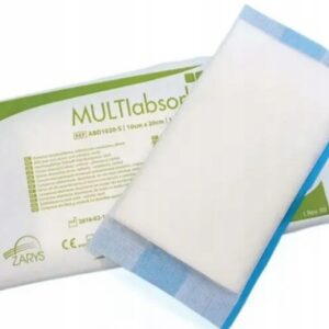 MULTIabsorb S 10cm x 20cm 1pc Impacco ad alta assorbenza; cellulosa non tessuta, sterile